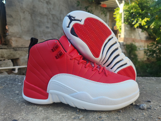 Men's Running weapon Air Jordan 12 Red/White 0100
